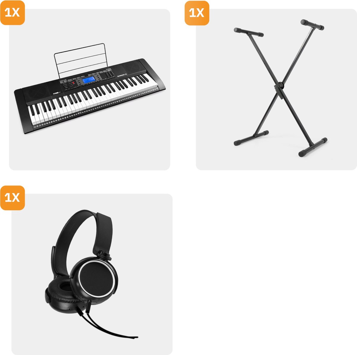 Wat vinden we goed aan de MAX Rhapsody61 Keyboard 61 toetsen Complete Set