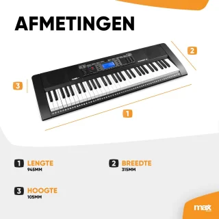 MAX Rhapsody61 Keyboard 61 toetsen Complete Set