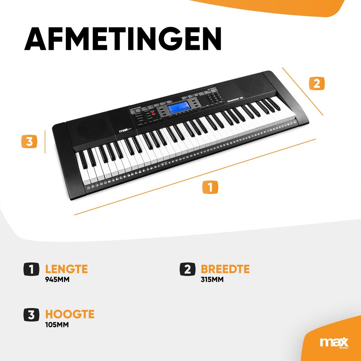 MAX Rhapsody61L keyboard set 61 toetsen