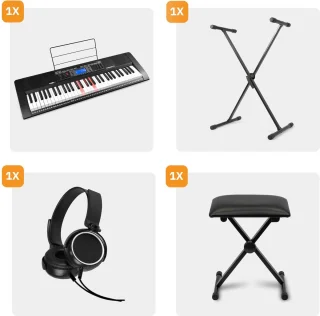 MAX Rhapsody61L Keyboard Set 61 Toetsen Met Bankje En Standaard