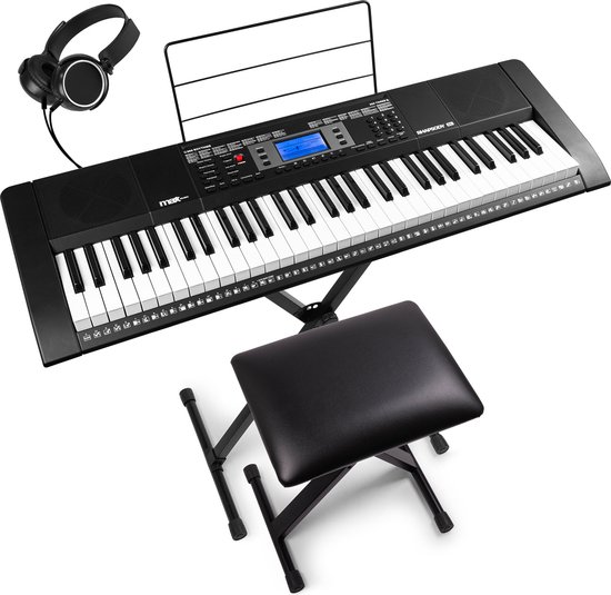 MAX Rhapsody61L Keyboard Set 61 Toetsen Met Bankje En Standaard