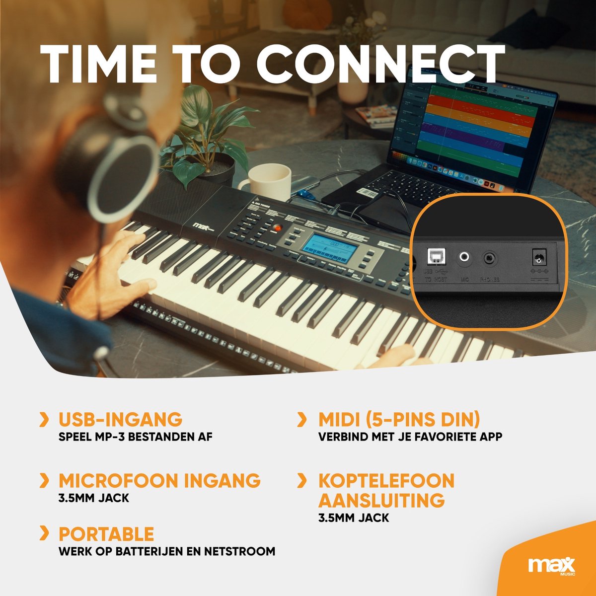 MAX Rhapsody61M 61-toetsen keyboard set