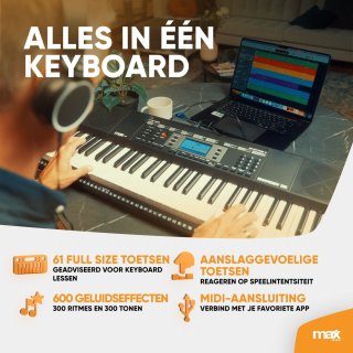 MAX Rhapsody61M 61-toetsen keyboard set
