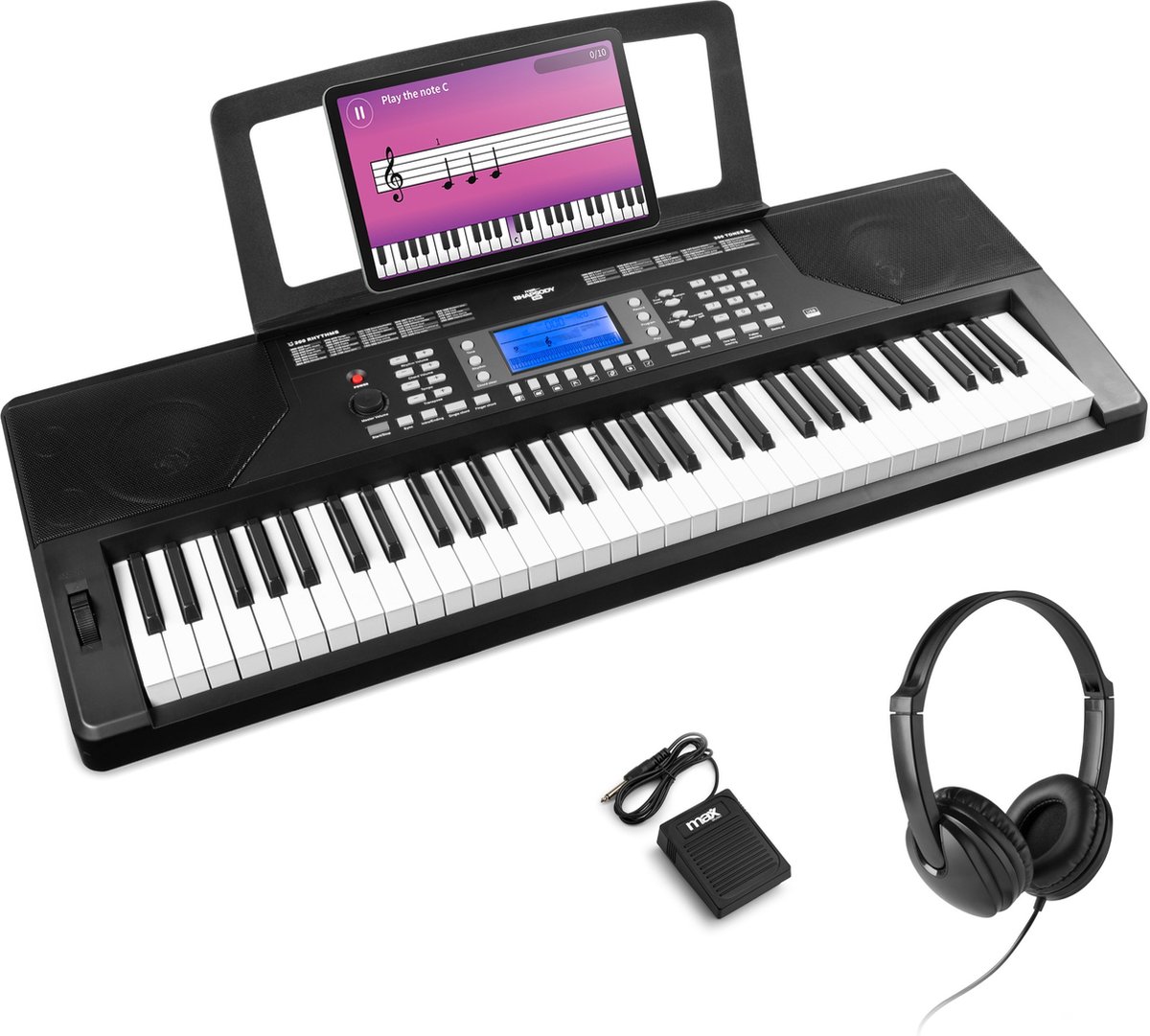 De MAX Rhapsody61P keyboard set 61 toetsen in één oogopslag