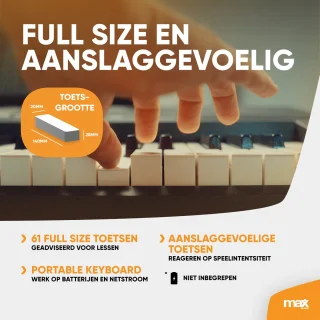 MAX Rhapsody61P Keyboard Set 61 Toetsen