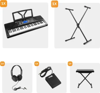 MAX Rhapsody61P keyboard set compleet inclusief bankje en accessoires
