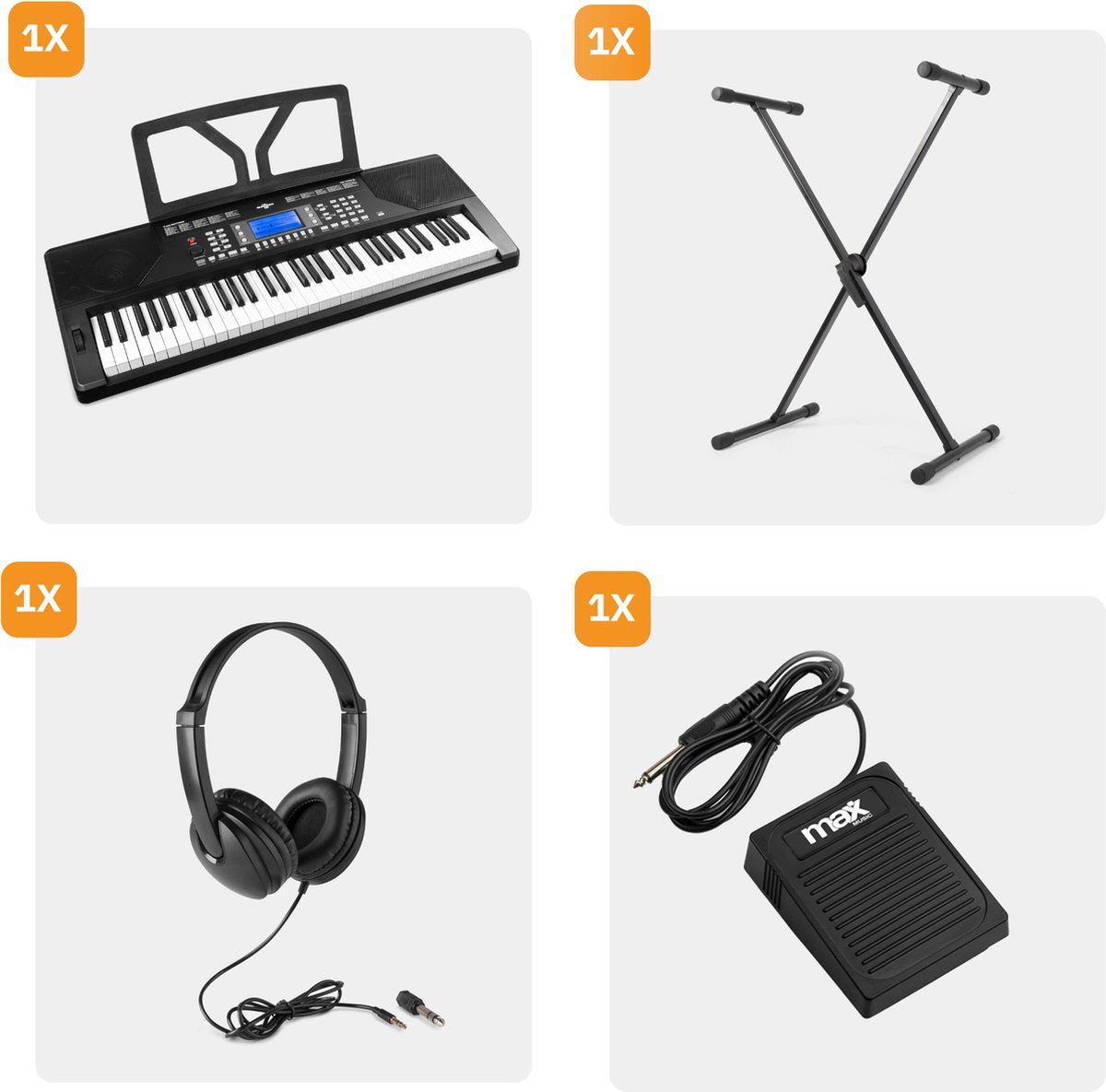 Max Rhapsody61P Keyboard Set