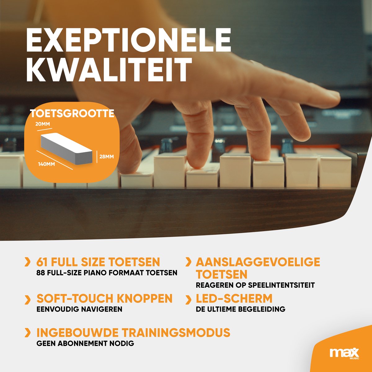MAX RhapsodyDP61 digitale piano compleet met meubel en accessoires