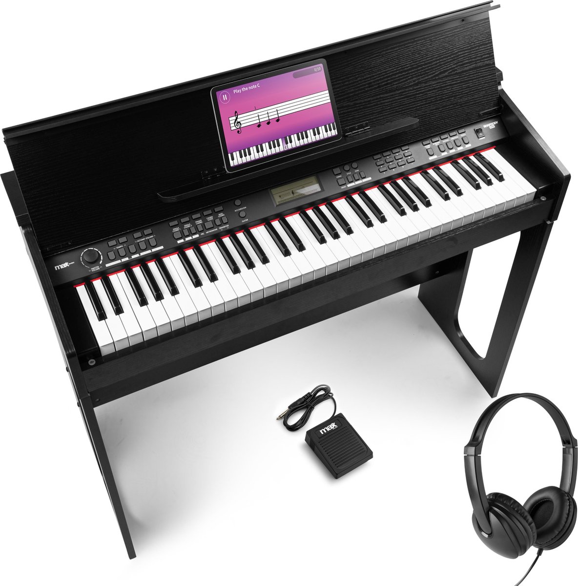 De MAX RhapsodyDP61 digitale piano set in één oogopslag