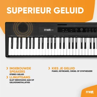 MAX RhapsodyDP88 Digitale Piano 88 Toetsen