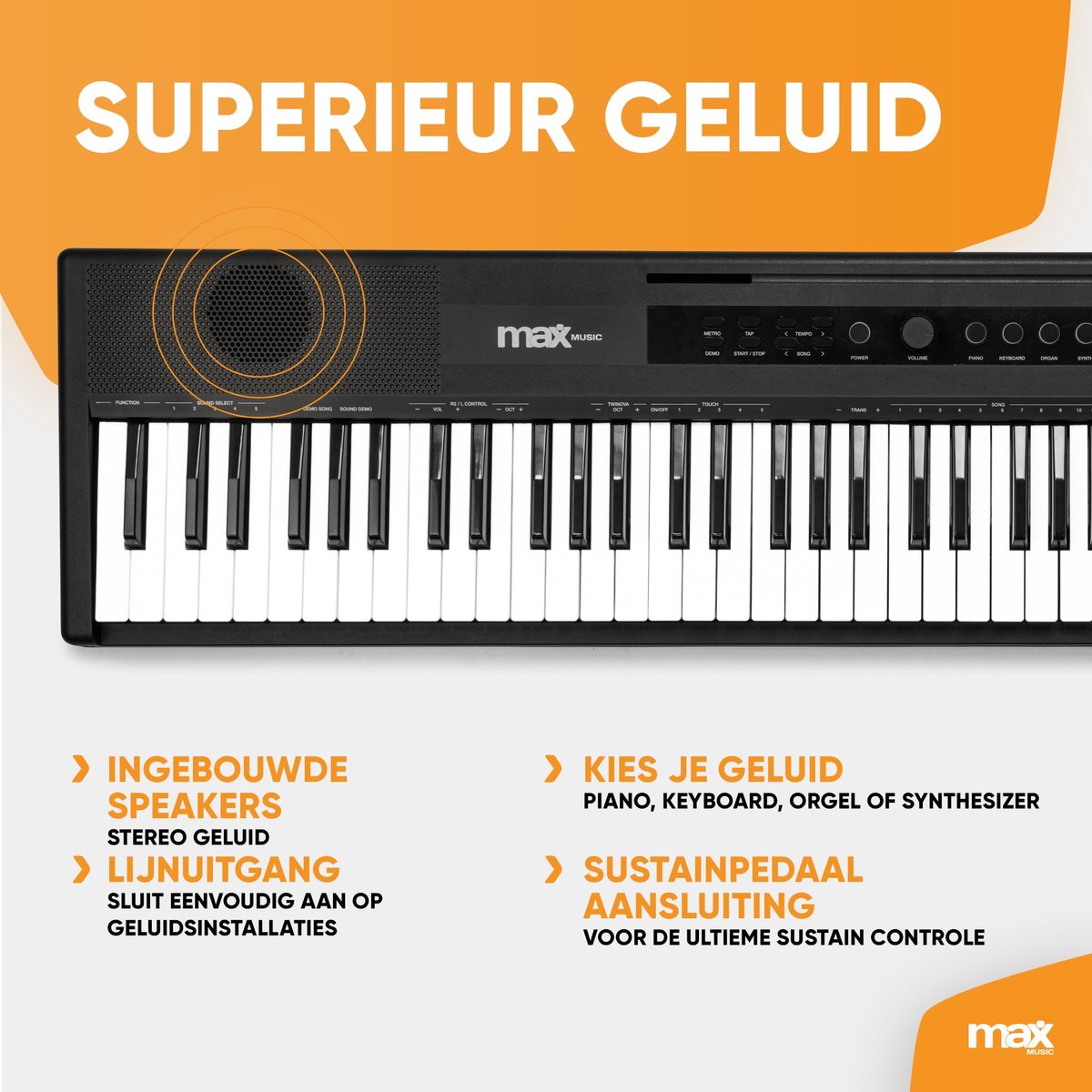 MAX RhapsodyDP88P Digitale Piano 88 toetsen