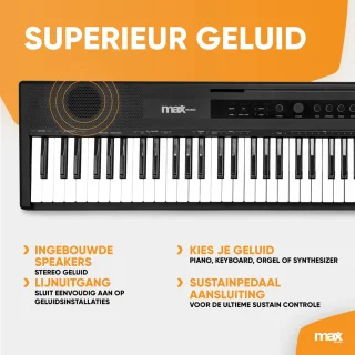 MAX RhapsodyDP88P Digitale Piano 88 toetsen