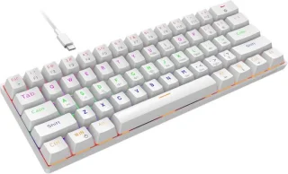 Mechanisch toetsenbord 60% wit blauw