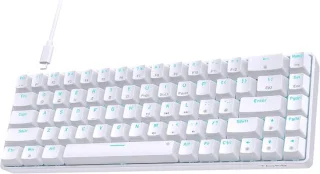 Mechanisch toetsenbord QWERTY 68 toetsen wit