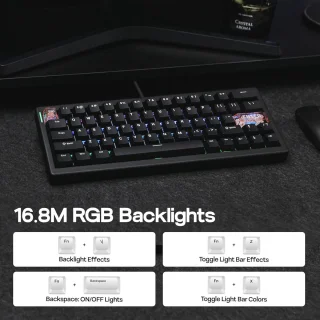 MechLands CIDOO C60 HE Wired Gaming Keyboard (Black)