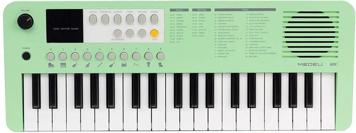 De Medeli MK1 Nebula keyboard groen compact in één oogopslag