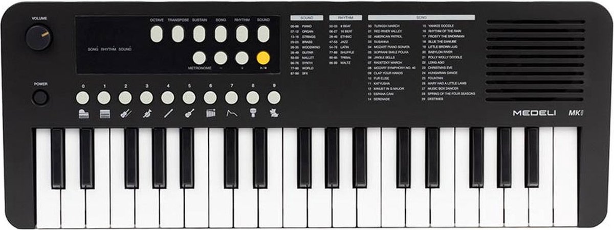 Medeli MK1-YE Keyboard 37 Toetsen Geel