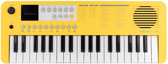 Medeli MK1-YE Keyboard 37 Toetsen Geel