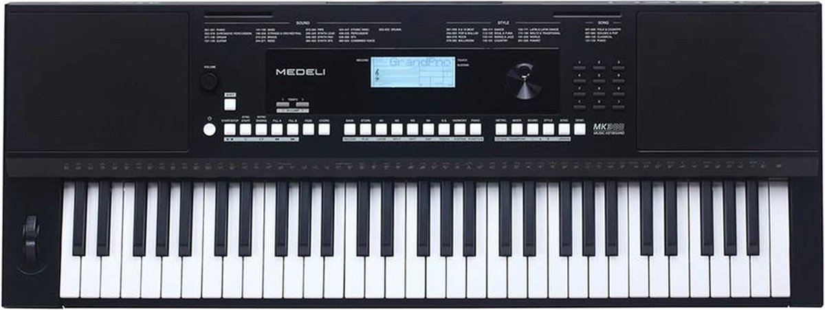 De Medeli MK300 Millenium keyboard zwart in één oogopslag
