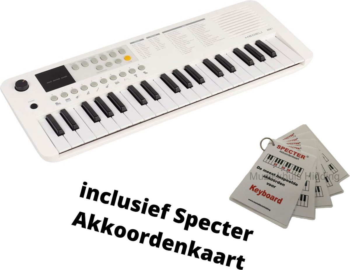 Medeli Nebula Mini Keyboard 37 Toetsen Wit Draadloos