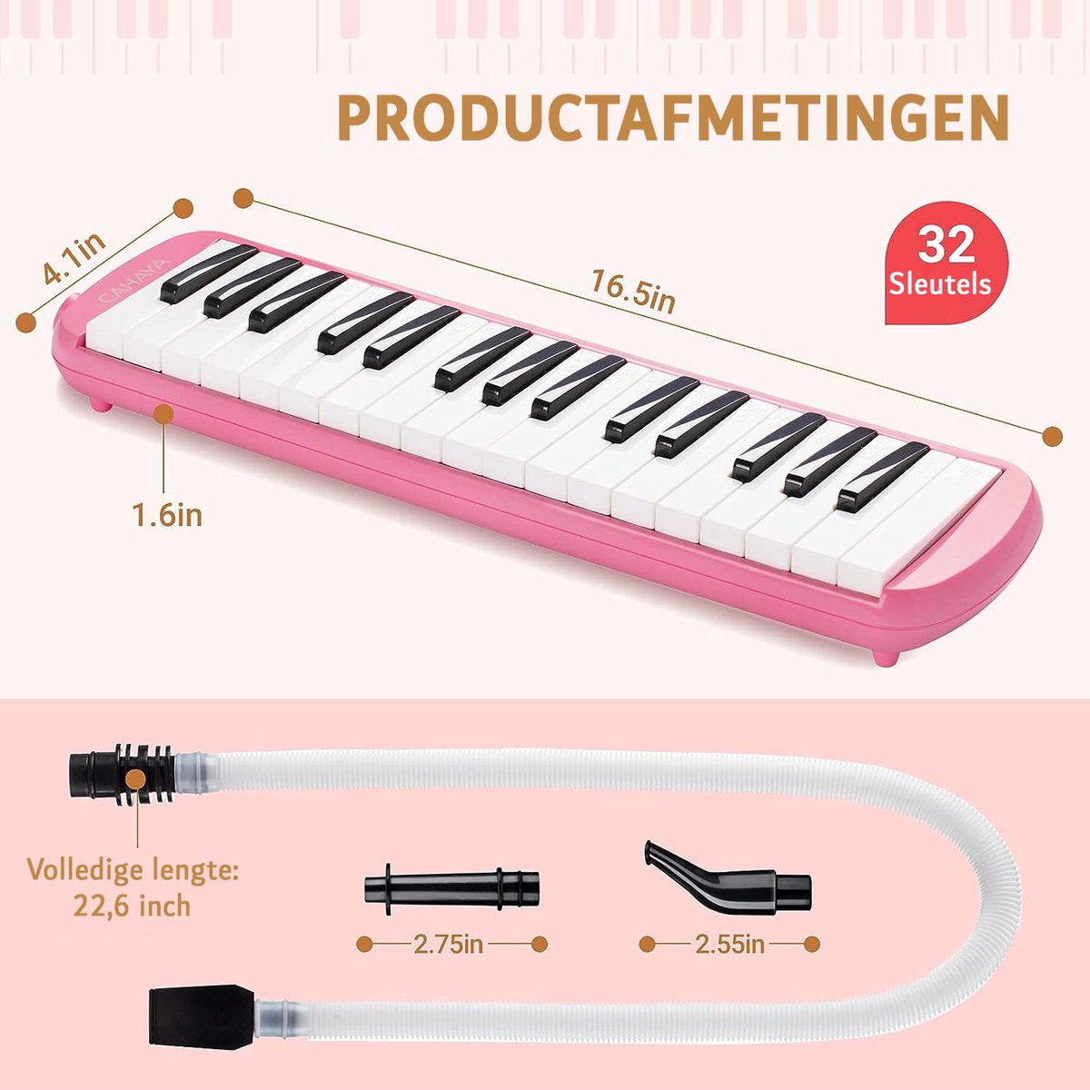 Melodica 32 Toetsen ABS Draagtas