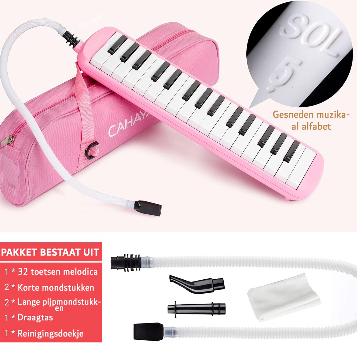 Melodica 32 Toetsen ABS Draagtas