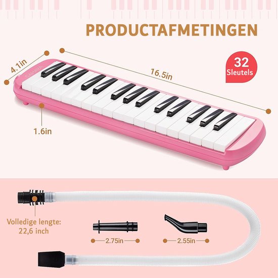 Melodica 32 Toetsen ABS Draagtas