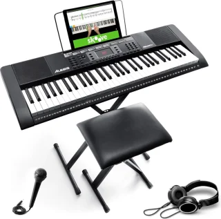Melody 61 Key Keyboard Beginners Set Zwart