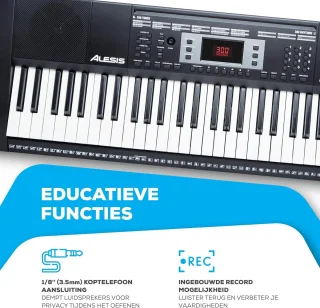 Melody 61 Key Keyboard Beginners Set Zwart