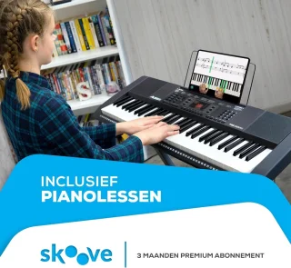Melody 61 Key Keyboard Beginners Set Zwart