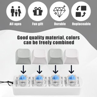 Wat vinden we goed aan de Merkloos Keyboard Clicker sleutelhanger, 2 stuks