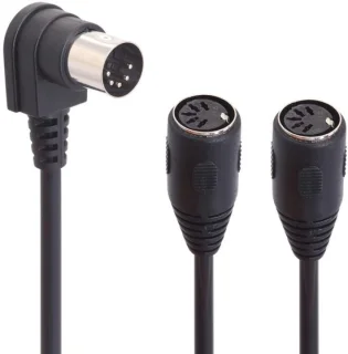MIDI 5-pins DIN Y-splitter kabeladapter
