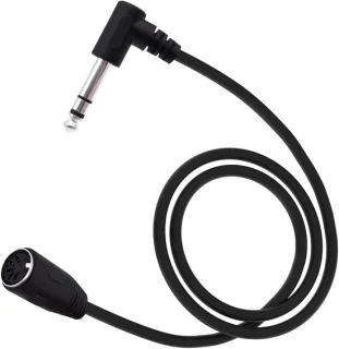 MIDI din 5 pin naar 6.35mm 1/4 inch kabel - 1.5m