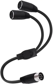 MIDI splitter y-kabel adapter 8-pins DIN