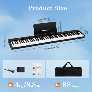 Milova Opvouwbare Pianotoetsenbord