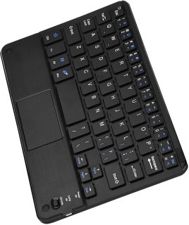 De Mini Bluetooth Keyboard with Touchpad in één oogopslag