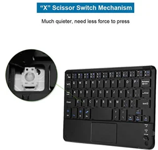 Mini Bluetooth Keyboard with Touchpad