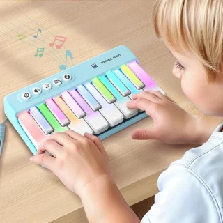 Mini Piano Keyboard - Draagbaar Muziekspeelgoed voor Kinderen (Roze)