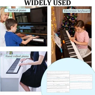 Wat vinden we goed aan de Muziekstickerset voor piano en keyboard