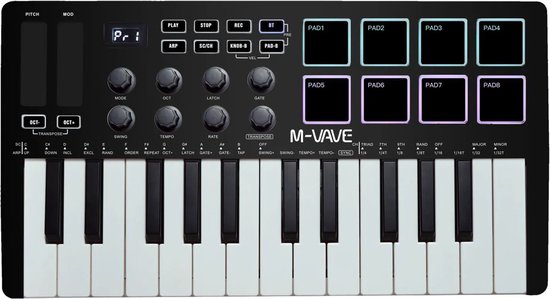 Mygroot MPK Mini MK3 Draadloos Midi Keyboard Controller Zwart