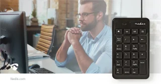 Nedis USB-A Numeriek Toetsenbord Bedraad