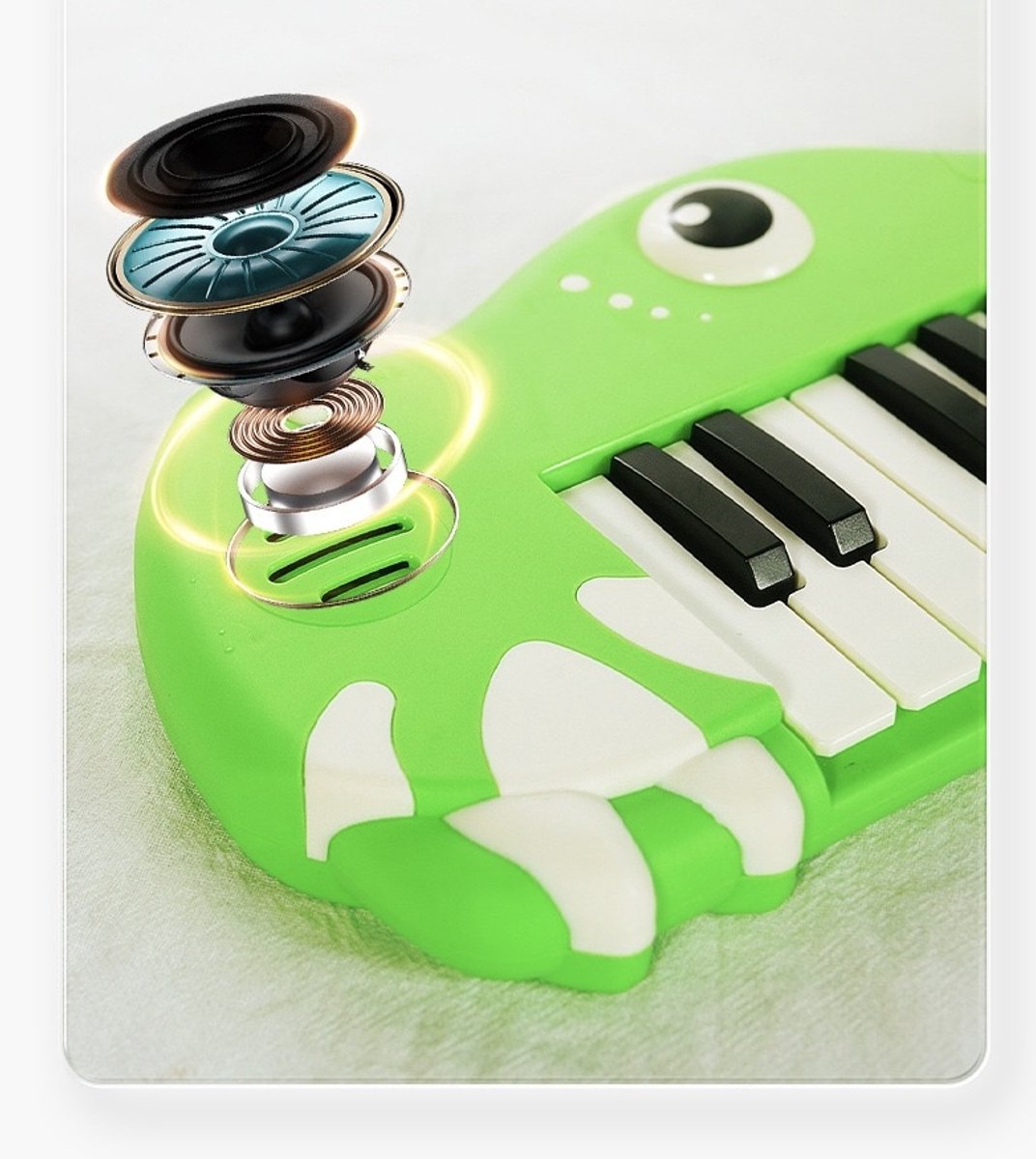 Wat vinden we goed aan de OODBLUE Dinosaurus Piano Elektronisch Keyboard 25 Toetsen