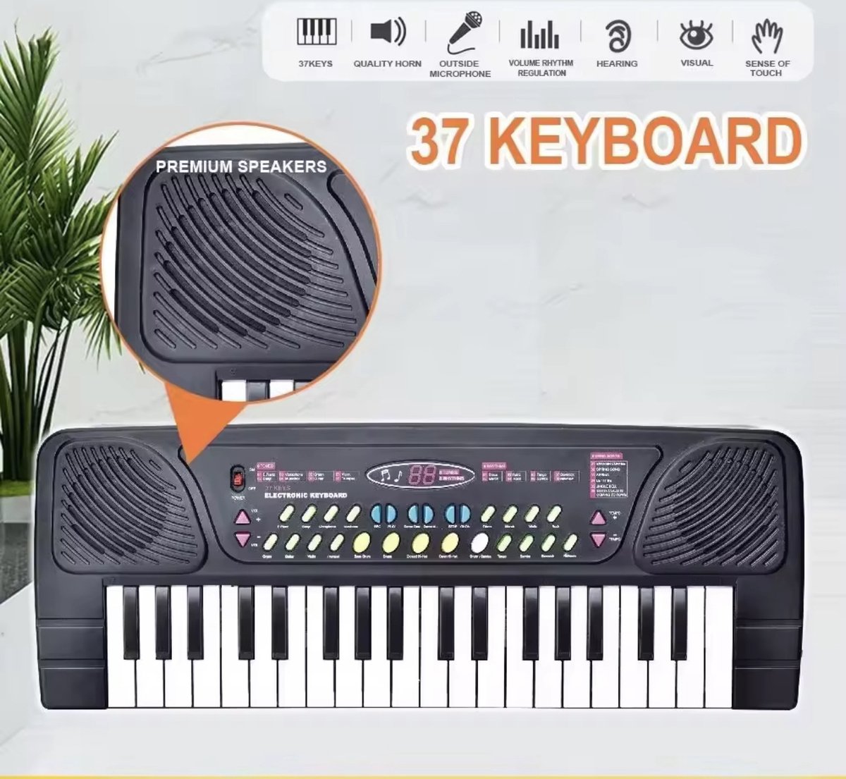 OodBlue Piano Keyboard 37 Toetsen Kinderkeyboard