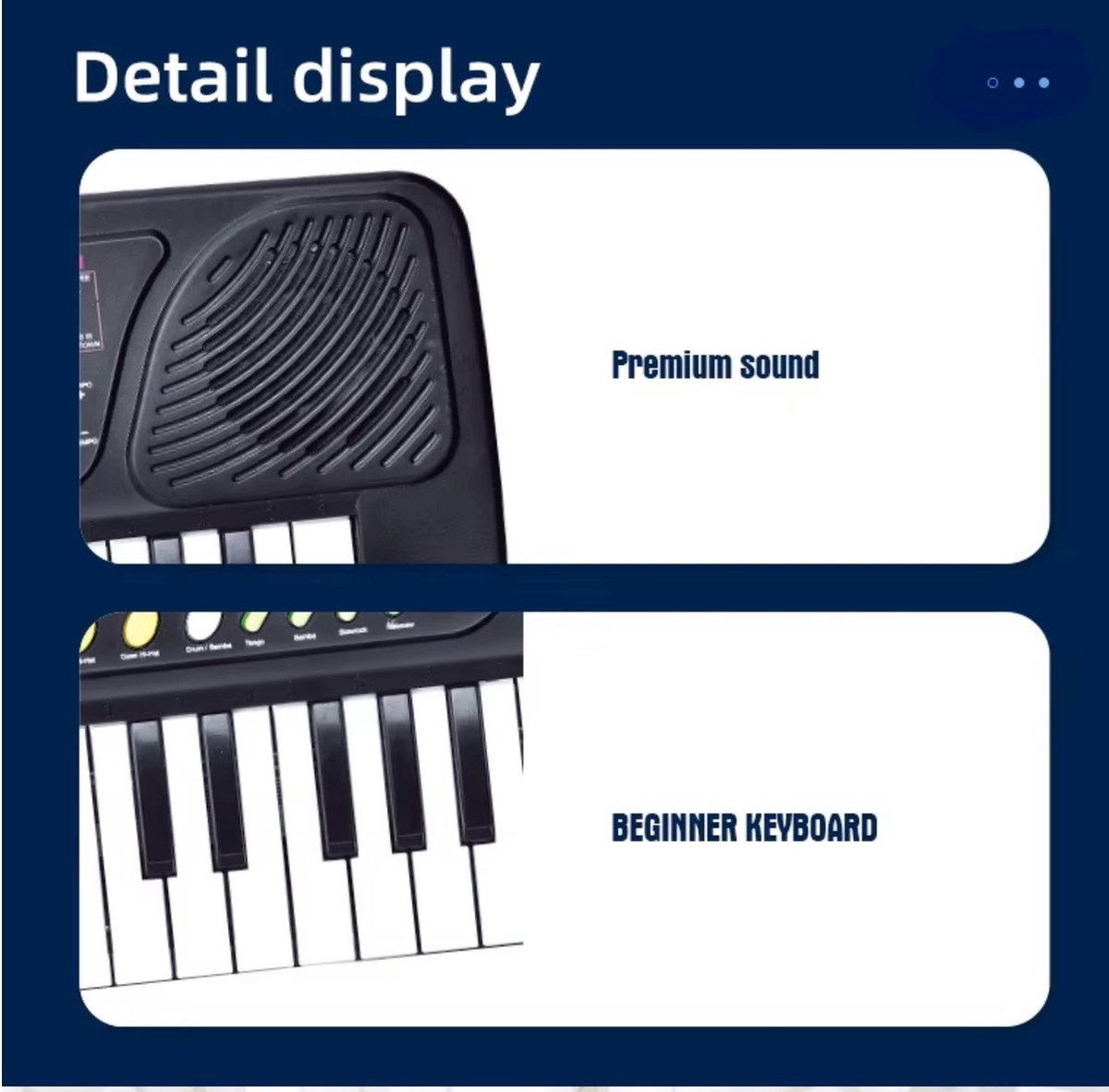 OodBlue Piano Keyboard 37 Toetsen Kinderkeyboard