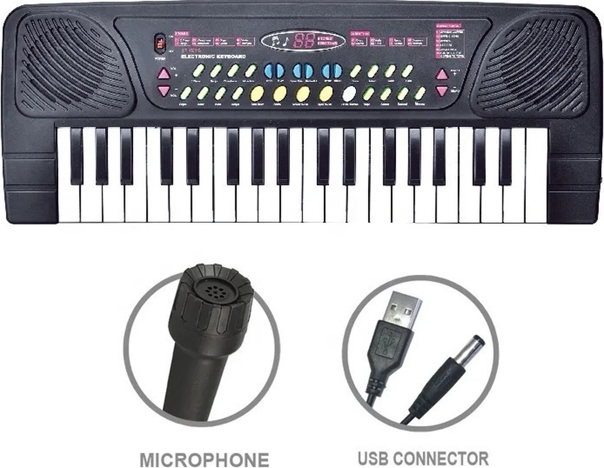 OodBlue Piano Keyboard 37 Toetsen Kinderkeyboard