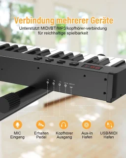 OYAYO Digitale Piano Keyboard 88 Toetsen Halfgewogen