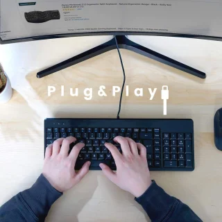 Perixx PERIBOARD-220H US Wired Compact USB Keyboard