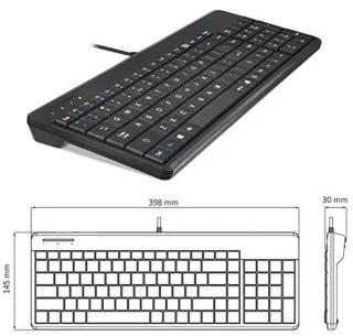 Perixx PERIBOARD-220H Wired USB Keyboard