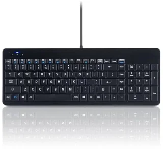 Perixx PERIBOARD-220H Wired USB Keyboard - US Layout