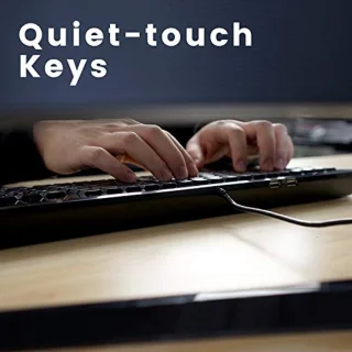 Perixx PERIBOARD-220H Wired USB Keyboard - US Layout